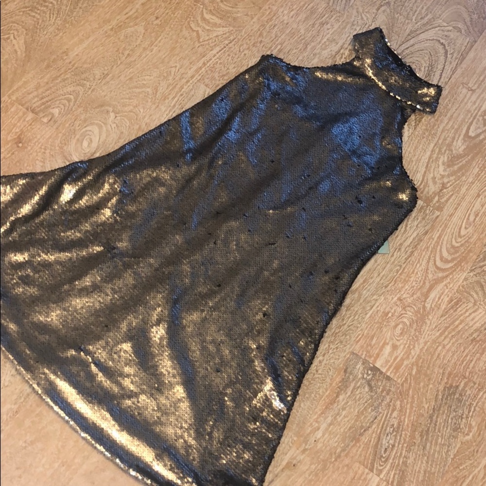 NWT Missguided gray silver sequin dress size 4